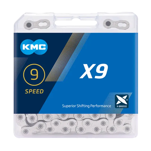 KMC X9 kjede detalj Double X-Bridge design