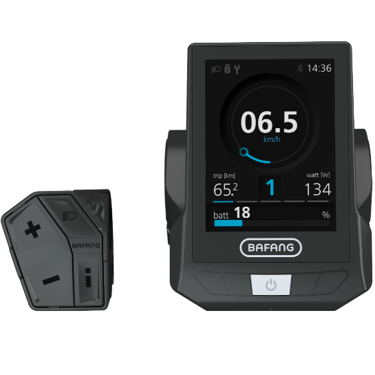 Bafang DP C271 fargedisplay til elsykkel - 2,8 tommer skjerm med Bluetooth