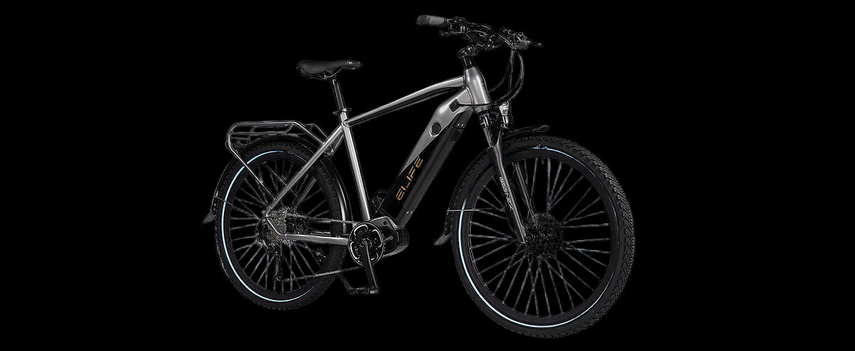Elife Gaupe IV elsykkel med påsveist bagasjebærer