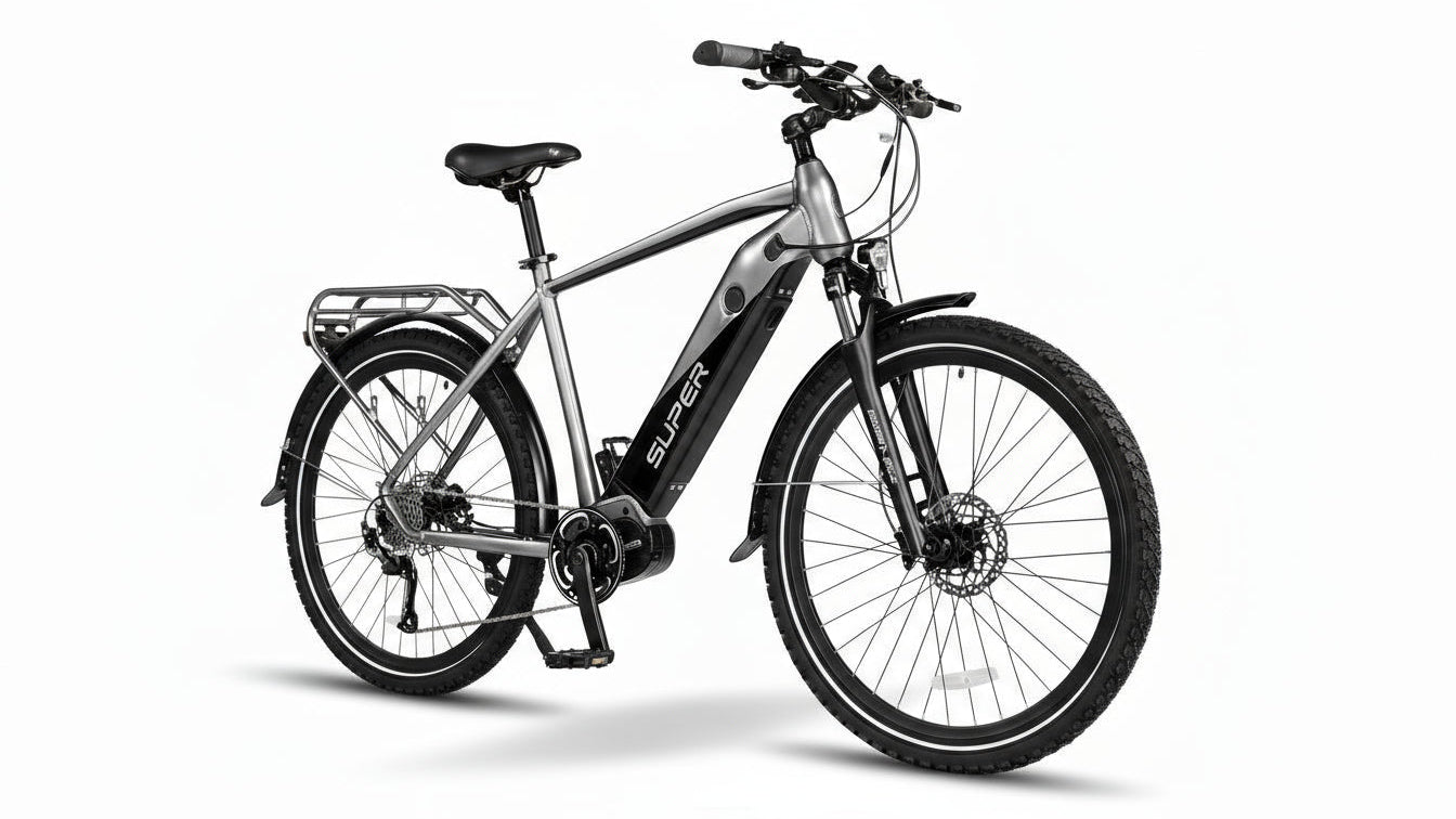 Elife Gaupe IV elsykkel med påsveist bagasjebærer