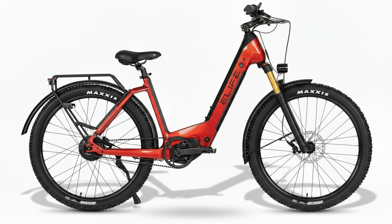 Elife Gazelle III elsykkel med karbon ramme og beltedrift