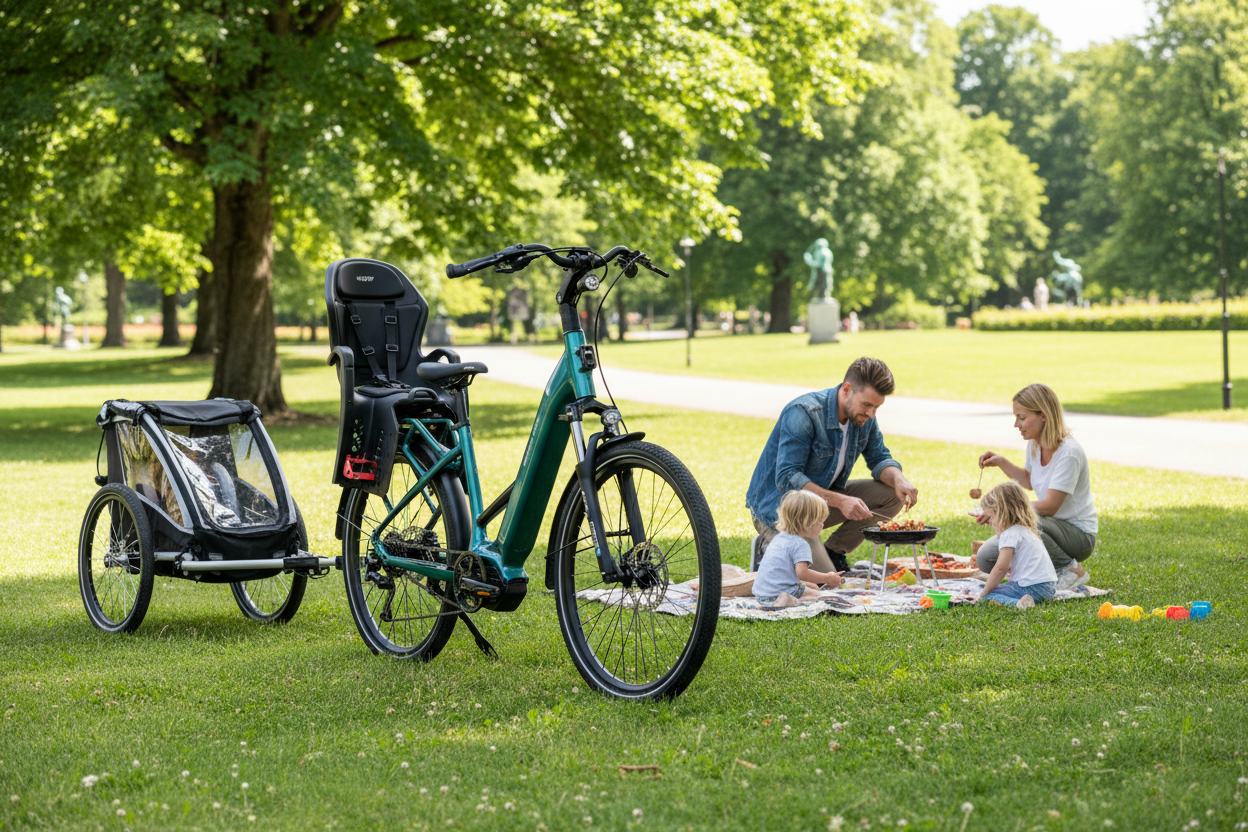Mechanic Arts Flyr elsykkel i Frognerparken i Oslo