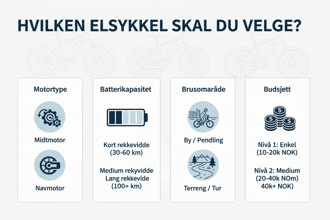 Hva du bør tenke på når du kjøper elsykkel