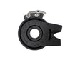 Enviolo manual shift interface for trinnløst girnav, vist ovenfra mot hvit bakgrunn. Rund svart plastkomponent med sentralt splines-hull for montering på navaksel, graderingsmerking fra 0 til 90 grader med L/Low og H/High indikatorer, metallbøyle AP09 med justeringsskruer og produktkode CVP-1984