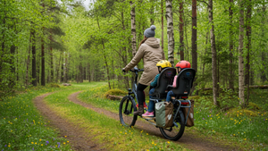 Mechanic Arts Haulr longtail elsykkel i skogen