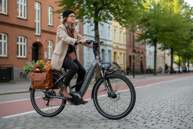 Mechanic Arts Flo elsykkel med hipster på grûnerløkka i Oslo