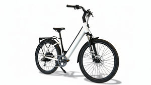 Mechanic Arts Tokyo elsykkel i hvit farge - rimelig elektrisk bysykkel med sterk motor