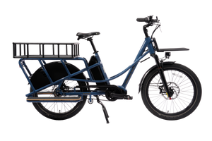 Mechanic Arts Haulr elsykkel med Gates beltedrift utstyrt med lasteplan – elektrisk longtail for tung last og varetransport