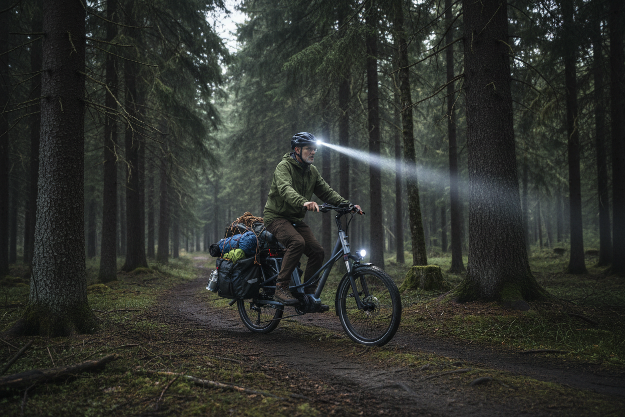 Mechanic Arts Haulr longtail elsykkel skogtur