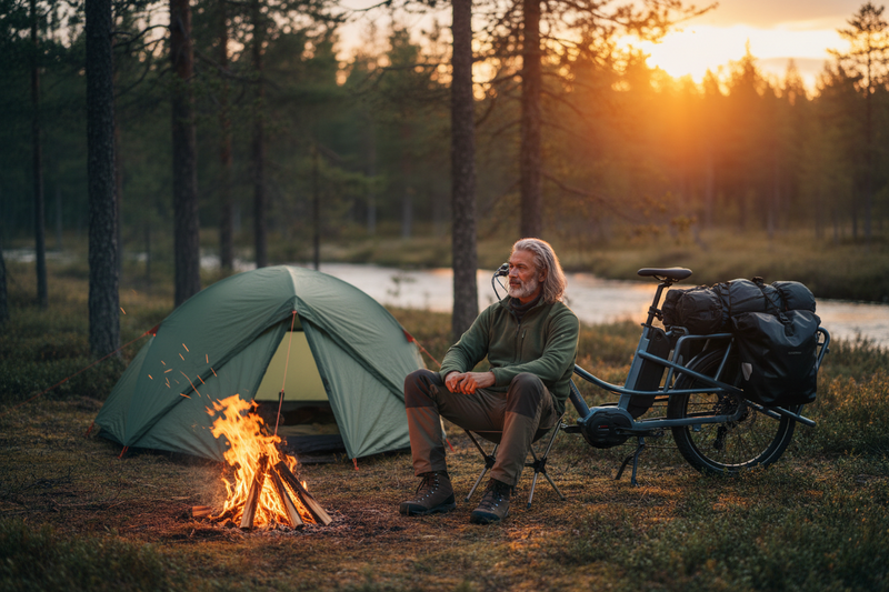Mechanic Arts Haulr longtail elsykkel i naturen