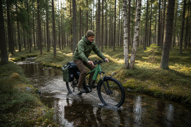 Mechanic Arts Nordr 29 Elsykkel i skogen