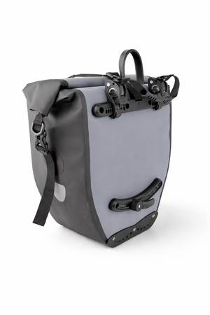 Mechanic Arts sykkelveske til elsykkel lilla sett på skrå