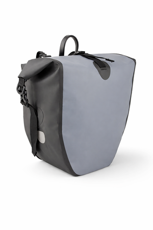 Mechanic Arts sykkelveske til elsykkel lilla sett foran på skrå