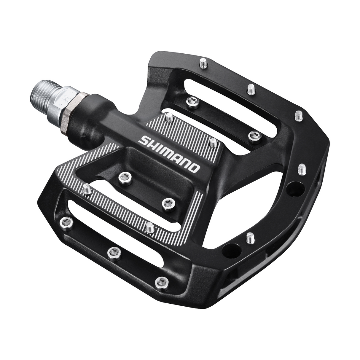 Elsykkel pedaler Shimano PD-GR500 flat pedal svart - robust plattformpedal