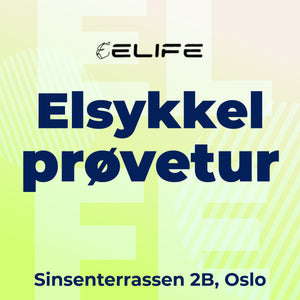 Elsykkel prøvekjøring Oslo - test elsykler gratis hos ELIFE