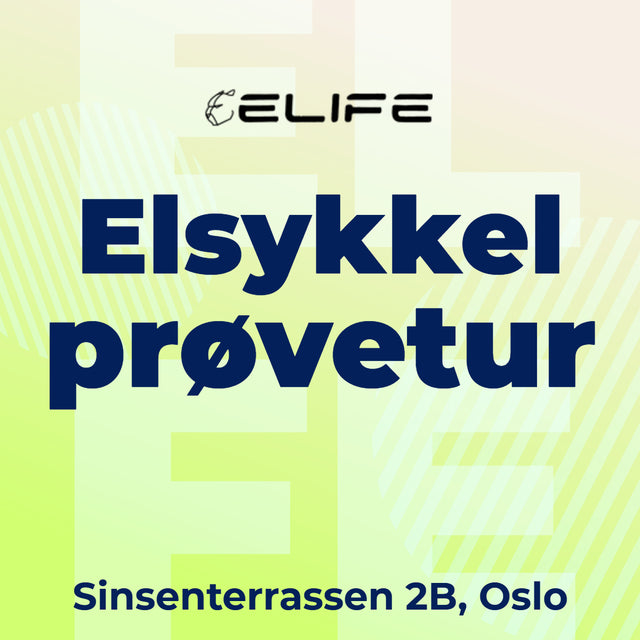 Elsykkel prøvekjøring Oslo - test elsykler gratis hos ELIFE